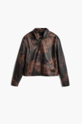 Tie-dye jas - BROWN - S