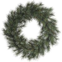 Groene kerstkrans 50 cm Malmo voor de deur/poort