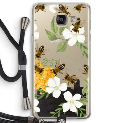 No flowers without bees: Samsung Galaxy A5 (2016) Transparant Hoesje met koord