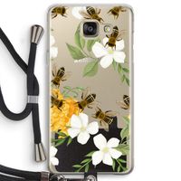 No flowers without bees: Samsung Galaxy A5 (2016) Transparant Hoesje met koord