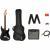 Squier Affinity Series Stratocaster HSS Pack IL Charcoal Frost Metallic starterset elektrische gitaar