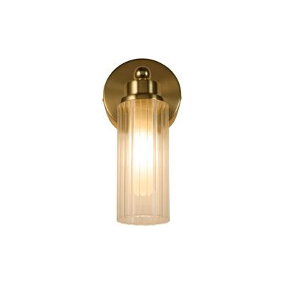 Searchlight Gouden wandlampImperial met geribbeld glas - 29981SB