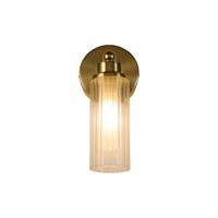 Searchlight Gouden wandlampImperial met geribbeld glas - 29981SB