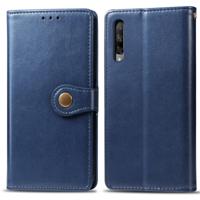 Retro effen kleur lederen gesp mobiele telefoon bescherming lederen draagtas met Lanyard & fotolijstjes & kaartsleuf & portemonnee & beugel functie vo