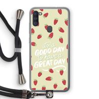 Don't forget to have a great day: Samsung Galaxy A11 Transparant Hoesje met koord