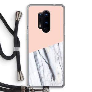 A touch of peach: OnePlus 8 Pro Transparant Hoesje met koord