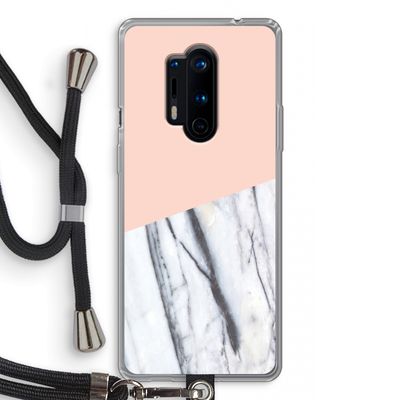 A touch of peach: OnePlus 8 Pro Transparant Hoesje met koord
