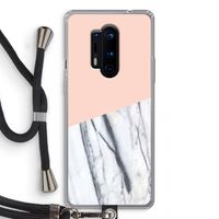 A touch of peach: OnePlus 8 Pro Transparant Hoesje met koord