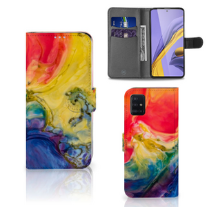 Hoesje Samsung Galaxy A51 Watercolor Dark