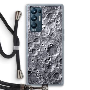 Maanlandschap: Oppo Find X3 Neo Transparant Hoesje met koord