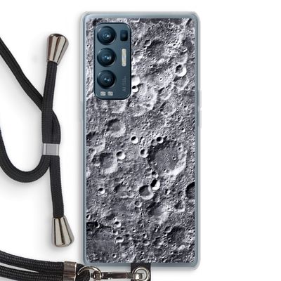 Maanlandschap: Oppo Find X3 Neo Transparant Hoesje met koord