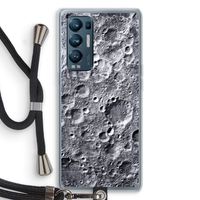 Maanlandschap: Oppo Find X3 Neo Transparant Hoesje met koord