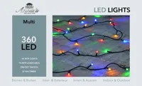 Anna&apos;s Collection LED kerstverlichting 360 lampjes 36m, multicolor