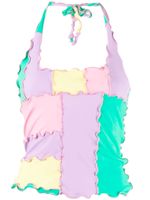sherris haut colour block à dos-nu - Multicolore