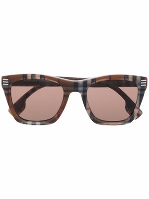 Burberry Eyewear lunettes de soleil à monture carrée - Marron