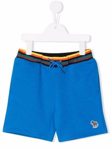 Paul Smith Junior short de sport à patch zèbre - Bleu