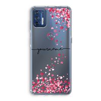 Hartjes en kusjes: Motorola Moto G9 Plus Transparant Hoesje