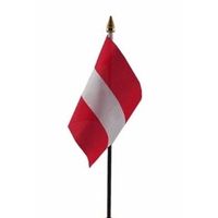 Oostenrijk vlaggetje polyester   -