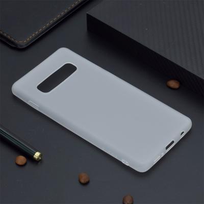 Candy Color TPU Case voor Samsung Galaxy S10 (wit)