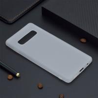 Candy Color TPU Case voor Samsung Galaxy S10 (wit)