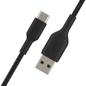 Belkin BOOSTCHARGE gevlochten USB-C naar USB-A kabel kabel 3 meter