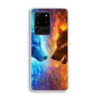 Fire & Ice: Samsung Galaxy S20 Ultra Transparant Hoesje