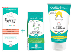 Donttellmum Eczeem Repair + GRATIS Vallen & Stoten gel en GRATIS Billenzalf -