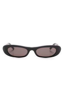 Saint Laurent Eyewear lunettes de soleil 557 à monture ovale - Noir