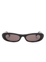 Saint Laurent Eyewear lunettes de soleil 557 à monture ovale - Noir