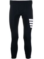 Thom Browne legging à détails rayés - Bleu
