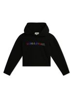 SONIA RYKIEL ENFANT hoodie à logo strassé - Noir