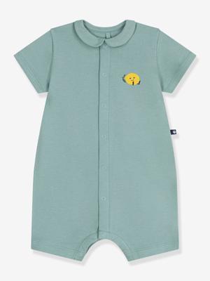 Kort boxpakje voor baby's met rond kraagje PETIT BATEAU saliegroen