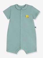 Kort boxpakje voor baby's met rond kraagje PETIT BATEAU saliegroen