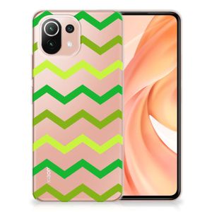 Xiaomi Mi 11 Lite | 11 Lite 5G NE TPU bumper Zigzag Groen