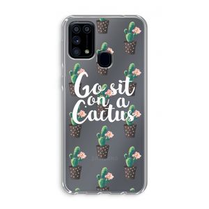Cactus quote: Samsung Galaxy M31 Transparant Hoesje