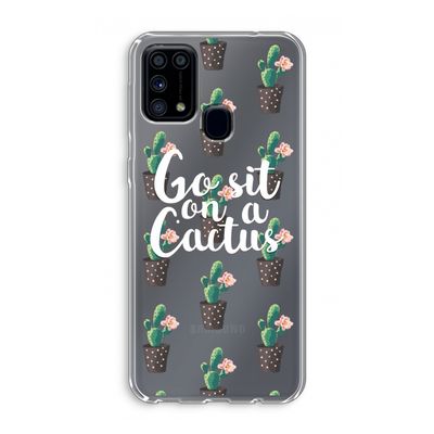 Cactus quote: Samsung Galaxy M31 Transparant Hoesje