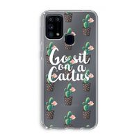 Cactus quote: Samsung Galaxy M31 Transparant Hoesje