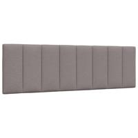 Hoofdbordkussen "Hanko" 160 cm stof taupe