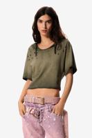 T-shirt met capuchon masha popova - GREEN - L