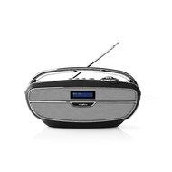 Nedis FM-radio | 60 W | Bluetooth® | Zwart / zilver - Outlet