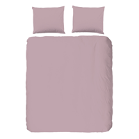 Dekbedovertrek Katoen Percale Lichte Kleuren Effen 200x200 Cm Roze Anti Allergie & Anti Huisstofmijt Good Morning - Dekbed-Discounter.nl