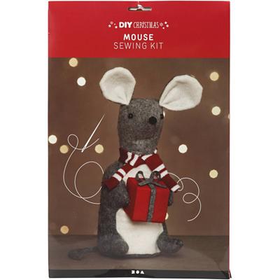 Creativ Company Kerstmuis, h: 30 cm, 1 stuk