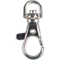 Creativ Company Karabijnsluiting, groot, h: 3,7 cm, d 37 mm, b: 1,4 cm, verzilverd, 15 stuk/ 1 doos Creativ Company Karabijnsluiting, groot, h: 3,7 cm, d 37 mm, b: 1,4 cm, verzilverd, 15 stuk/ 1 doos