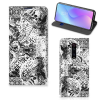 Mobiel BookCase Xiaomi Mi 9T Pro Skulls Angel - thumbnail