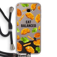 Eat Balanced: Samsung Galaxy J4 Plus Transparant Hoesje met koord