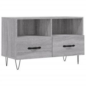 The Living Store - Televisiekast - 80 x 36 x 50 cm - Grijs Sonoma Eiken