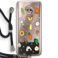 Happy bento friends: Motorola Moto G6 Transparant Hoesje met koord