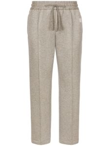 Dolce & Gabbana pantalon à plaque logo - Gris