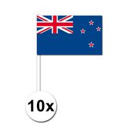 10 zaaivlaggetjes Nieuw Zeeland   -