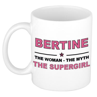 Bertine cadeau mok - Woman Myth Supergirl - naam koffiemok - 300 ml - collega - moederdag Bertine cadeau mok - Woman Myth Supergirl - naam koffiemok - 300 ml - collega - moederdag